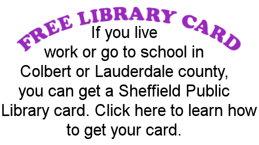 Graphic link to free library card